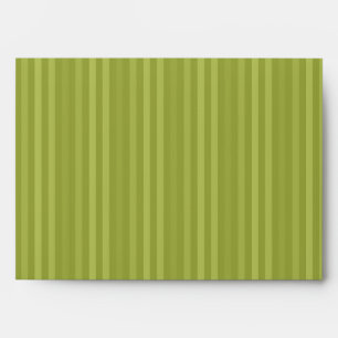 Vertical Stripes Pattern Olive Green Envelopes
