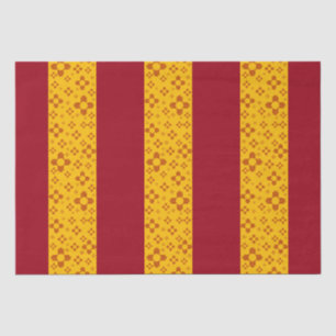 Vertical Stripes Zia Sun Red Yellow New Mexico  Tissue Paper