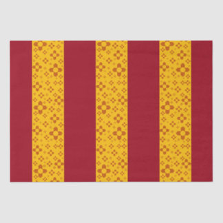 Vertical Stripes Zia Sun Red Yellow New Mexico  Tissue Paper