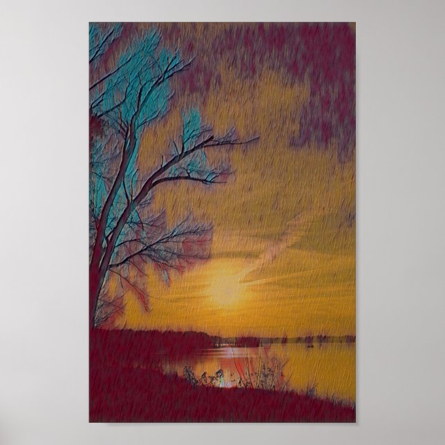 Vertical Sunset Poster (Front)