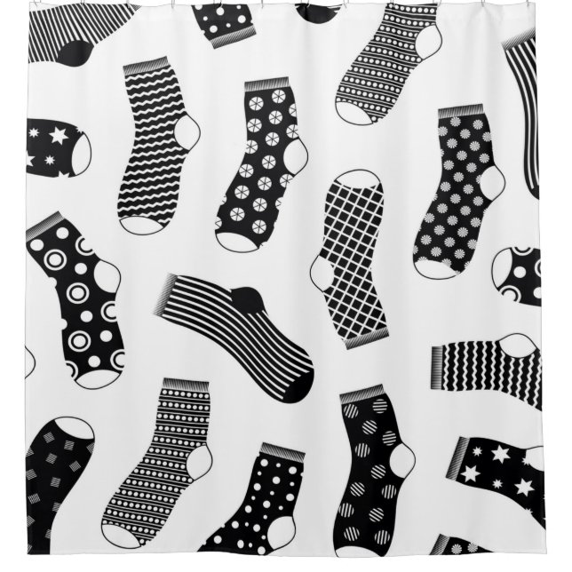 Vertical texture of striped and polka dot socks. B (Front)