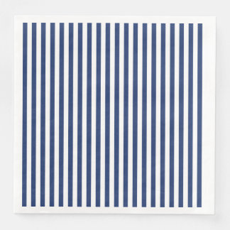 Vertical Thin Navy Stripes Napkin