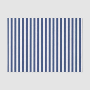 Vertical Thin Navy Stripes Tissue Paper