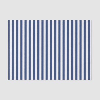 Vertical Thin Navy Stripes Tissue Paper