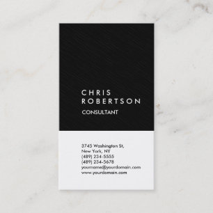Vertical Trendy White Grey Pattern Business Card