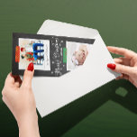 Vertical Washi Tape and Chalkboard Photo Card<br><div class="desc">An on-trend chalkboard Christmas holiday card featuring two family photos style with patterned washi tape accents.</div>