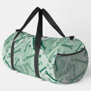 Vertical Wrench Pattern  Duffle Bag