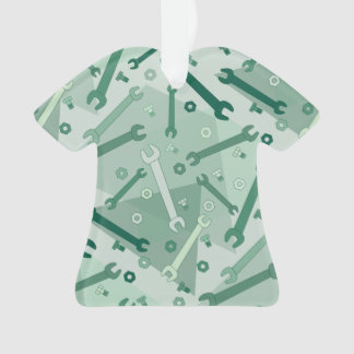 Vertical Wrench Pattern  Ornament