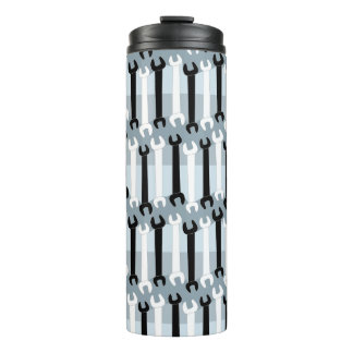 Vertical Wrench Pattern Thermal Tumbler