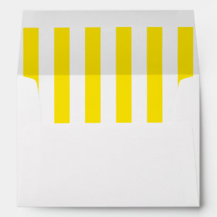 Vertical Yellow Stripes Envelope