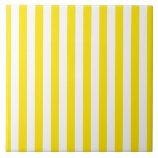 Vertical Yellow Stripes Tile