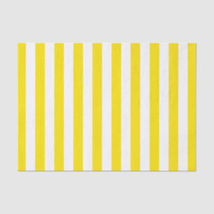 Vertical Yellow Stripes Tissue Paper