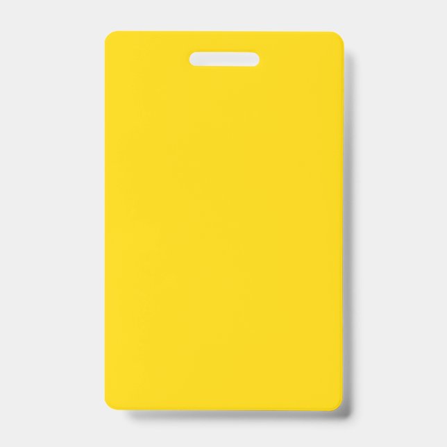 Vertical Yellow & White Badge – Custom Look (Front)