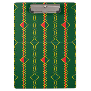 Vertical Zigzag Lines Green Digital Paper-72729 Clipboard