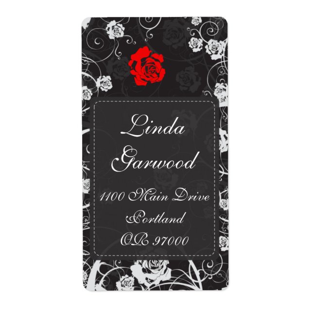 Verticale de l'étiquette d'expédition de (Devant)