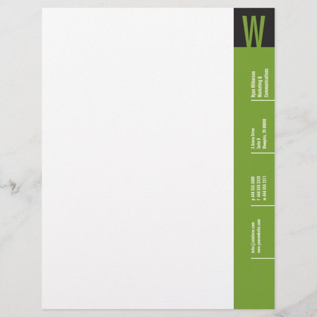 Verticality Monogram Letterhead (Front)