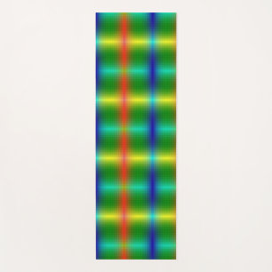 Vertically oriented abstract pattern with vibrant yoga mat