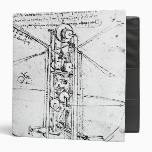 Vertically standing bird's-winged flying binder