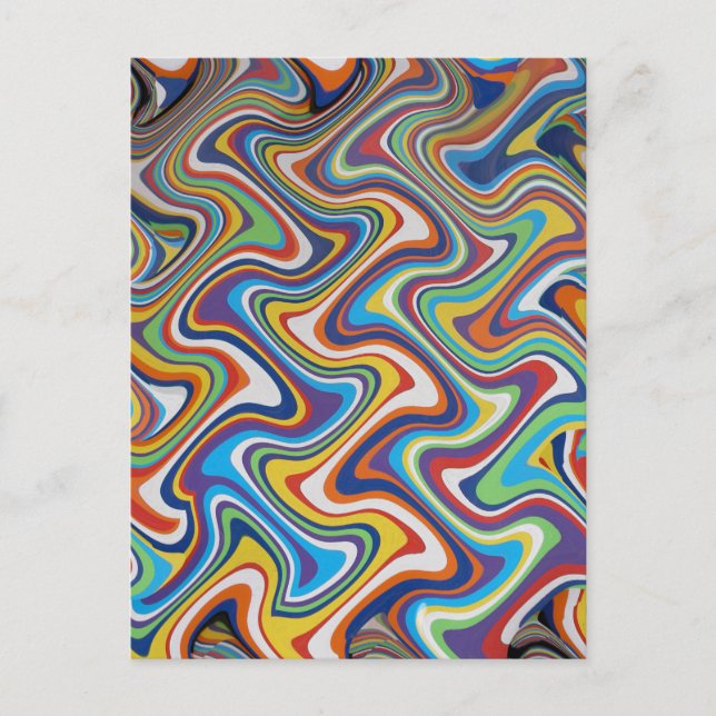 Verticle Carpet Abstract 6, 2018 | SVP Images Postcard (Front)