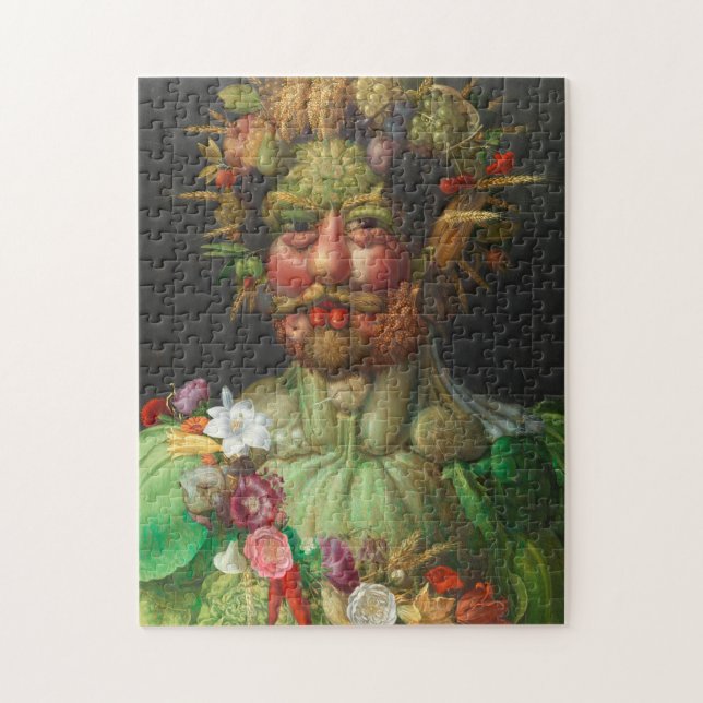 Vertumnus c. 1591 by Giuseppe Arcimboldo Jigsaw Puzzle (Vertical)