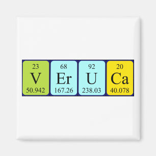 Veruca periodic table name magnet