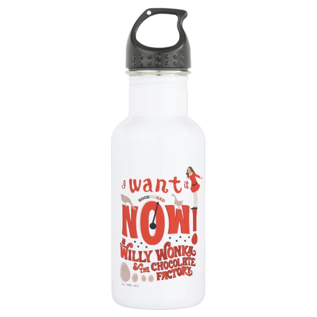 Veruca Salt - I Want It Now! 532 Ml Water Bottle (Front)