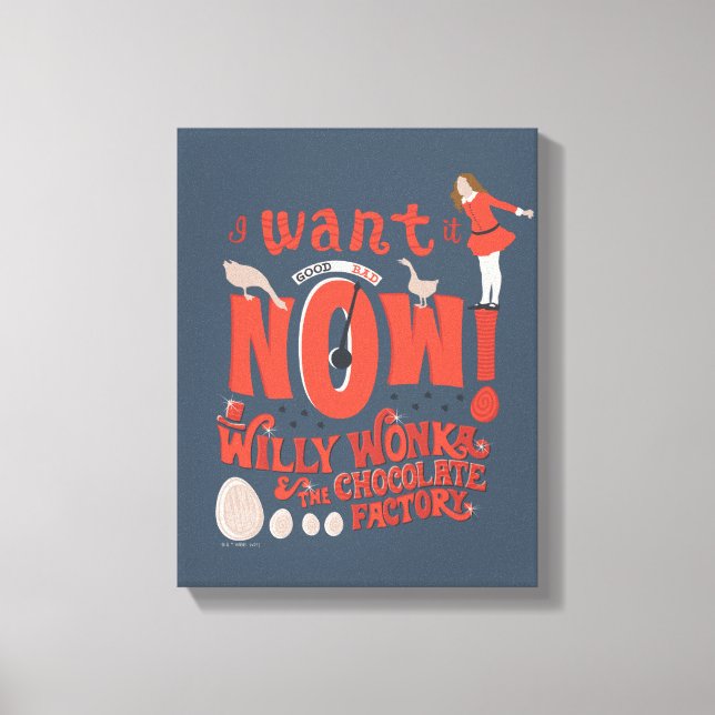 Veruca Salt - I Want It Now! Canvas Print (Front)