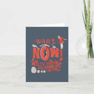 Veruca Salt - I Want It Now! Note Card