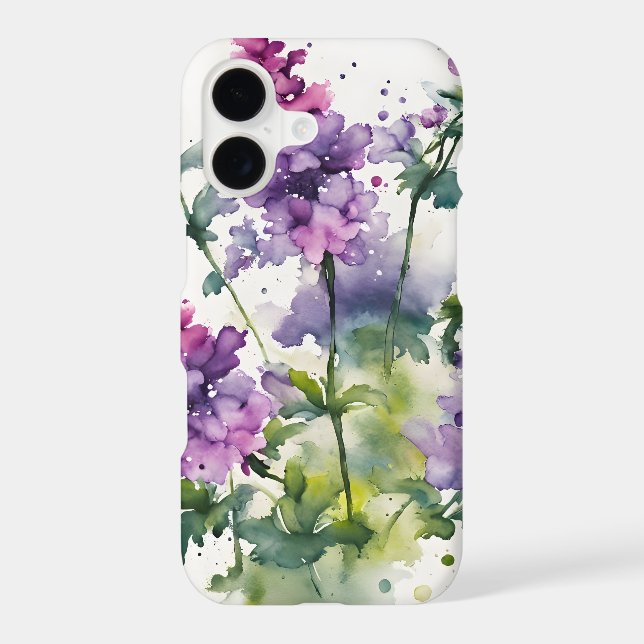 Verveine - Fleurs à l'aquarelle (Verso)