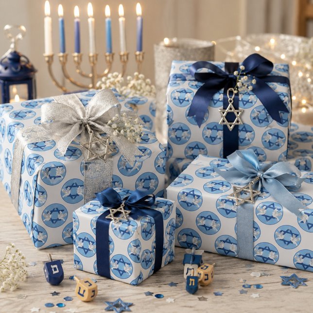 Very Attractive Hanukkah Wrapping Paper (Creator Uploaded)