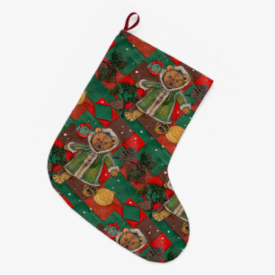 Very Beary Christmas Teddy Large Christmas Stocking
