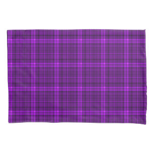 Very beautiful bright chequered pattern of purple  pillowcase
