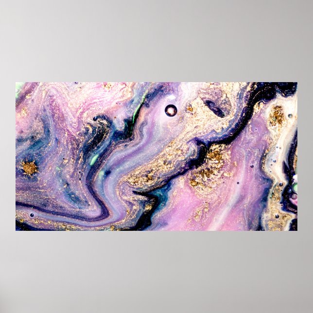 Very beautiful marble pattern. Abstract art wallpa Poster (Front)