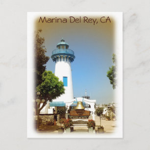 Very Beautiful Marina Del Rey Postcard! Postcard