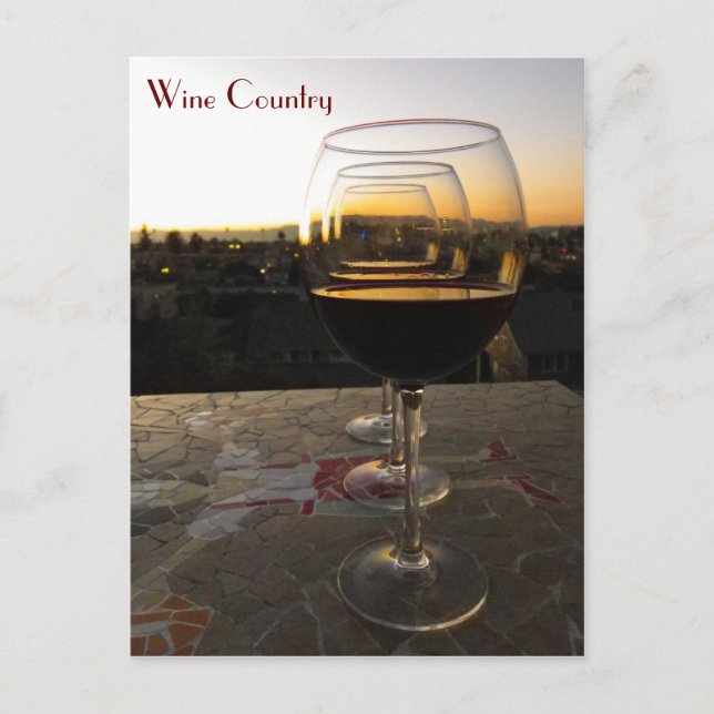 Very Beautiful Wine Postcard! Postcard (Front)