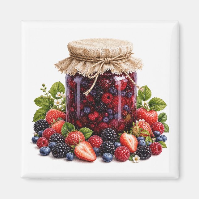 Very Berry Jam Magnet   (Front)