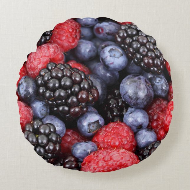 Very Berry  Round Pillow (Front)