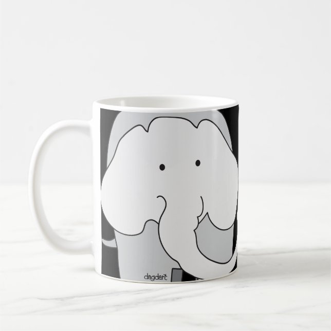 Very Big Grey Elephants! Mug (Left)