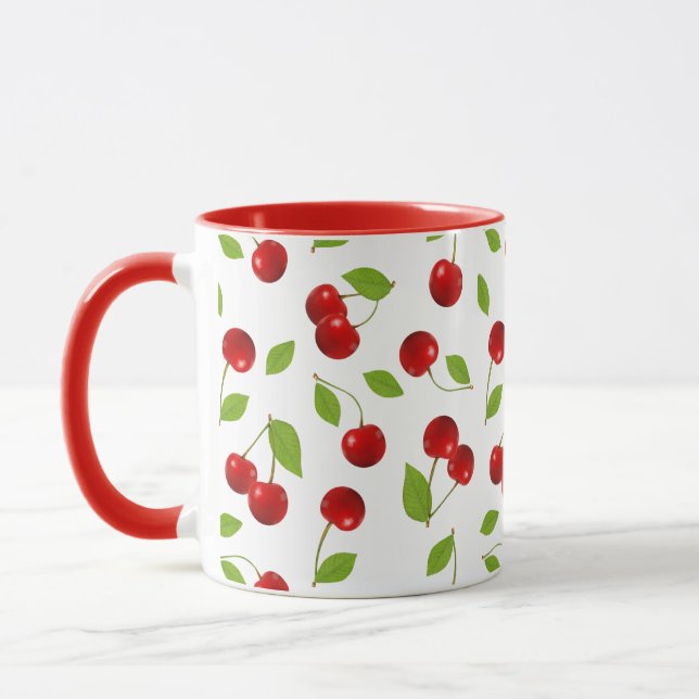Very Cherry Mug  - on white (Left)