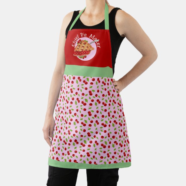Very Cherry Retro Apron  (Insitu)