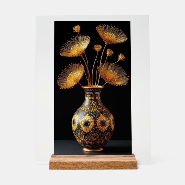 VERY CHIC AND ELEGANT VASE ACRYLIC SIGN (Front)