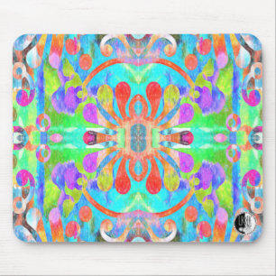 Very Colorful Mandala Mouse Pad