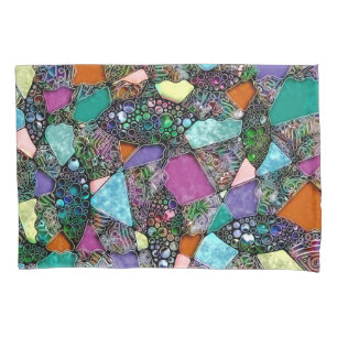 Very colorfully abstract forms art 11 pillowcase