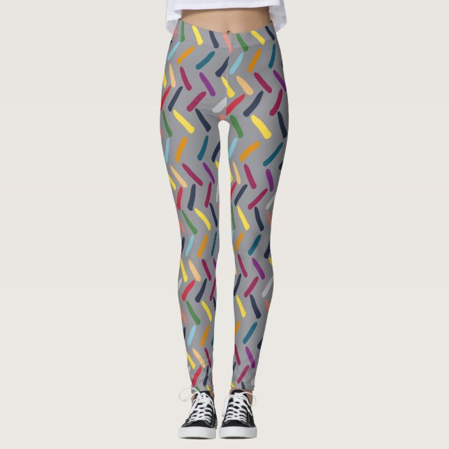 Very Colourful Pattern Leggings (Front)