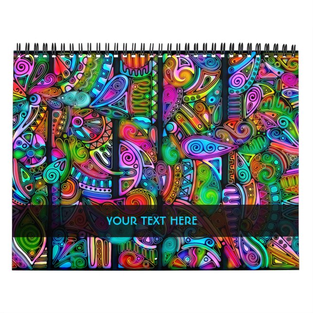 Very colourfully abstract forms art 10 calendar (Cover)