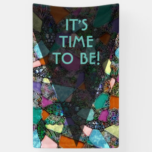 Very colourfully abstract forms art 11 banner