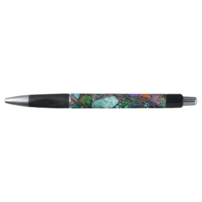 Very colourfully abstract forms art 11 pen (Front)