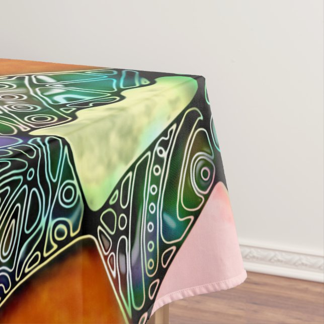Very colourfully abstract forms art 11 tablecloth (In Situ)