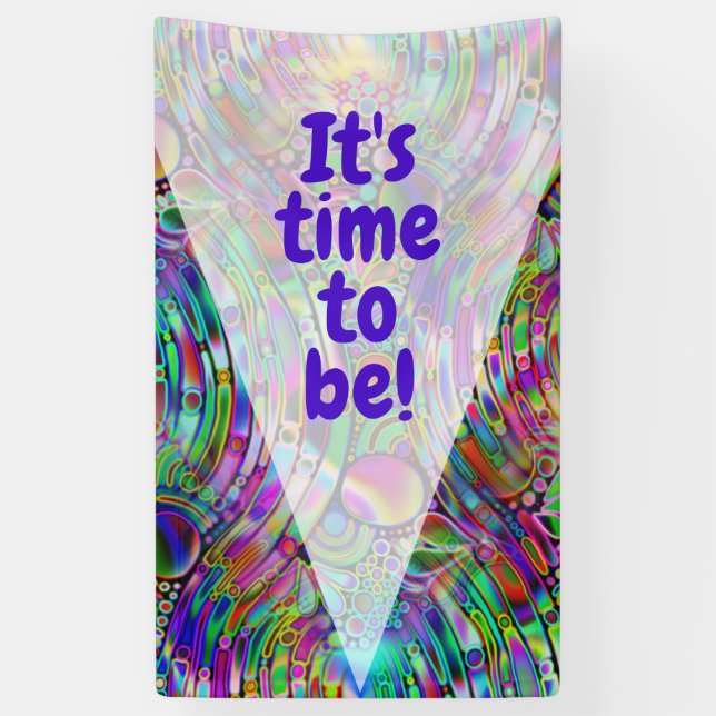 Very colourfully abstract forms art 1 banner (Vertical)