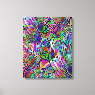 Very colourfully abstract forms art 1 canvas print